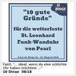 Wetterfeste St. Leonhard Funk-Wanduhr von Pearl