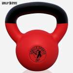 Gorilla Sports Red Rubber Kettlebell