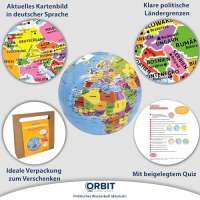Topographischer aufblasbarer Globus