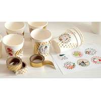 Papierdrachen DIY Adventskalender Espresso-Becher