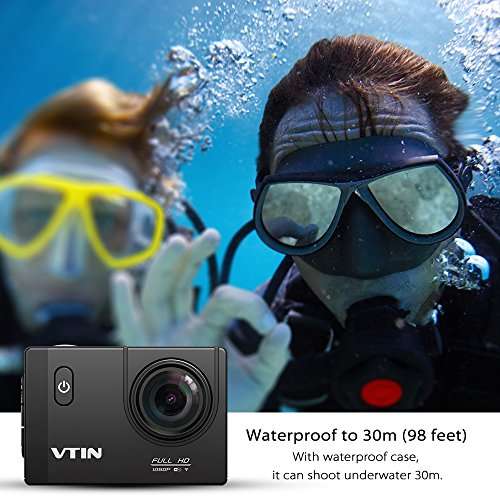 VTIN Wasserdichte 2 Zoll 1080P Action Cam