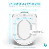 Bullseat 4.1 WC Sitz wei&szlig; D-Form