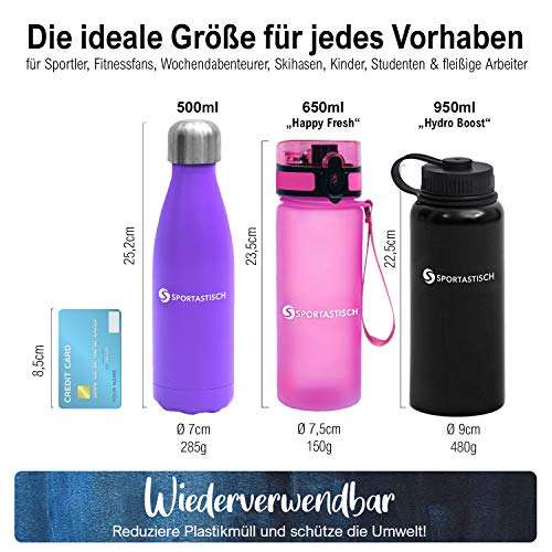 Trinkflasche Vacu Drink von Sportastisch