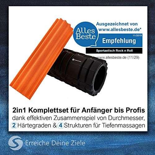 Premium 2 in 1 Faszienrolle von Sportastisch