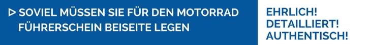 Soviel müssen Sie für den Motorradführerschein beiseite legen