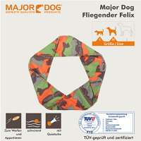 Major Dog Felix Flying Hundefrisbee