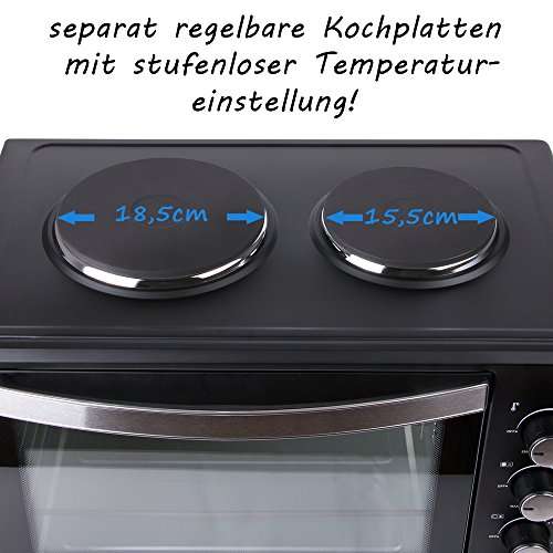 Minibackofen mit Kochplatten FA-5045-4 von TZS First Austria