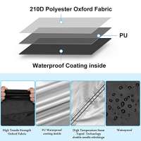 Toptrek Motorradabdeckung mit Dichtungsklebers