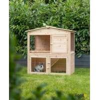 lionto by dibea Kaninchenstall aus Holz 