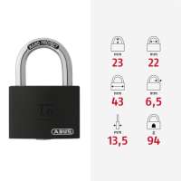 ABUS T65AL 40 Vorh&auml;ngeschloss