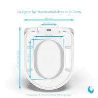Bullseat 4.1 WC Sitz wei&szlig; D-Form