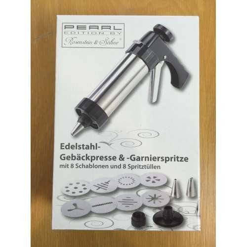 Garnierspritze - Rosenstein und Söhne Pearl - Gebäckspritze 