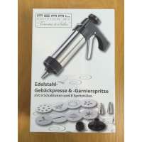 Garnierspritze - Rosenstein und Söhne Pearl - Gebäckspritze 