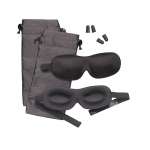  	2er-Set 3-D-Schlafmasken mit Ohrstöpseln von Pearl