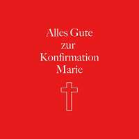 Geschenke 24 Herzdiamant zur Konfirmation mit Gravur (weiß, Kreuz