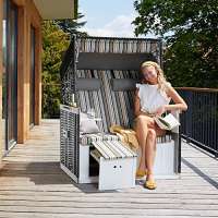 TecTake Luxus Strandkorb