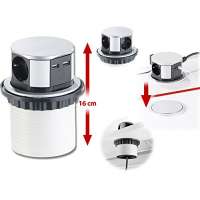 Versenkbare Tischsteckdose "revolt" von Pearl