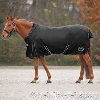 Heinick-Reitsport Regendecke ~ Schwarz ~ Fleece Innenfutter Outdo