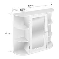  Homfa Landhaus Spiegelschrank