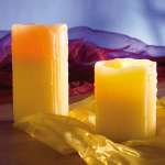 2er-Set LED-Echtwachskerzen von Pearl