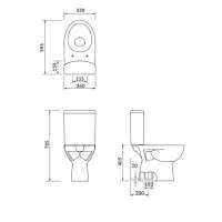 domino #81428 Spülrandloses WC