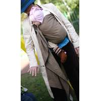 Storchenwiege Ring Sling Leo Cafe Babytragetuch