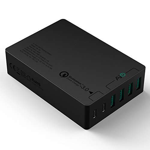 AUKEY Quick Charge 3-0 6 Port Type C USB Ladegerät