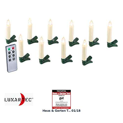 Lunartec LED Weihnachtsbaumkerzen