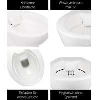 AquaSu Sp&uuml;lrandloses WC