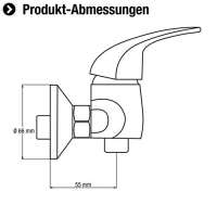 CON:P Piccolo Brause-Einhebelmischer