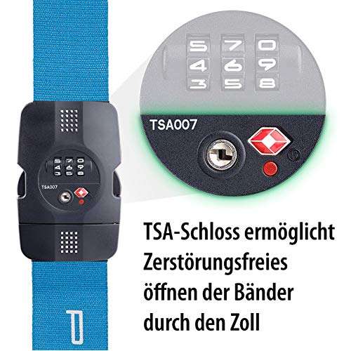 PEARL TSA-zertifizierter Kreuz-Koffergurt