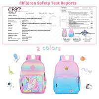 Kinderrucksack Mädchen, VASCHY Niedlich Regenbogen