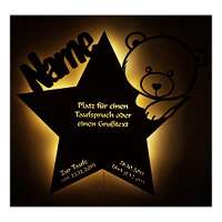 Schlummerlicht24 Nachtlicht Baby-Lampe Taufgeschenk