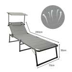 Ambientehome Aluminium Gartenliege