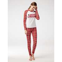 SIORO Weihnachtspyjama Familie