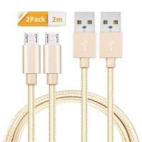 Micro USB Nylon 2m USB Ladekabel