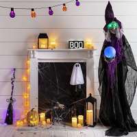 Lights4fun Fledermaus Halloween LED-Lichterkette