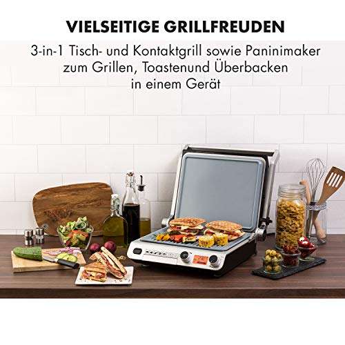 3-in-1 Kontaktgrill „Grand Gourmet“ von Klarstein