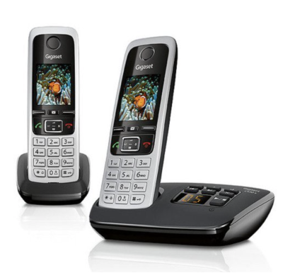 Basisteil und Mobilteil DECT Telefon