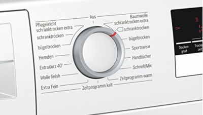 Trocknerprogramme eines Wärmepumpentrockners