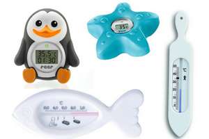 Badethermometer mit analoger und digitaler Anzeige