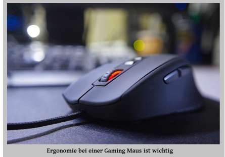 Ergonomie bei einer Gaming Maus