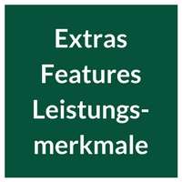 Extras, Features und Leistungsmerkmale