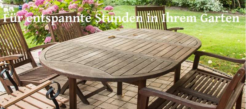 Im Garten relaxen - Gatenmöbel