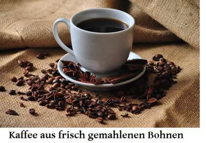 Kaffee aus frisch gemahlenen Bohnen