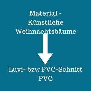 Materialarten von künstlichen Weihnachtsbäumen