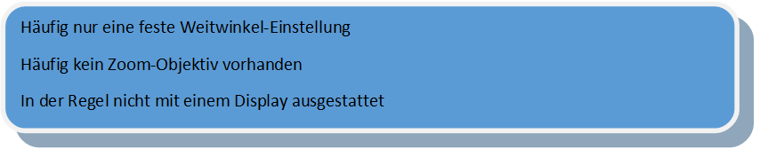 Nachteile der Mini Camcorder