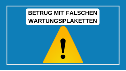 Betrug mit falschen Wartungsplaketten
