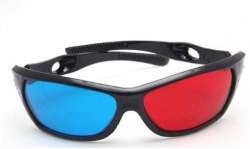 SODIAL (R) 5x Rot und Blau Anaglyphen Dimensional 3D Vision Brille 