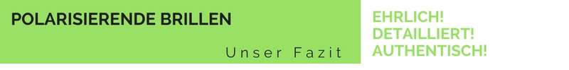 Polarisierende Brillen - unsere Zusammenfassung